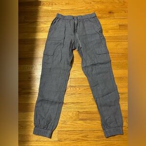 Nicole Miller Linen  Cargo Pants